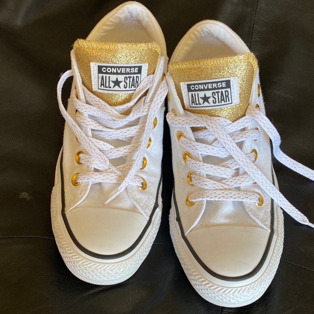 Converse All Star white & gold